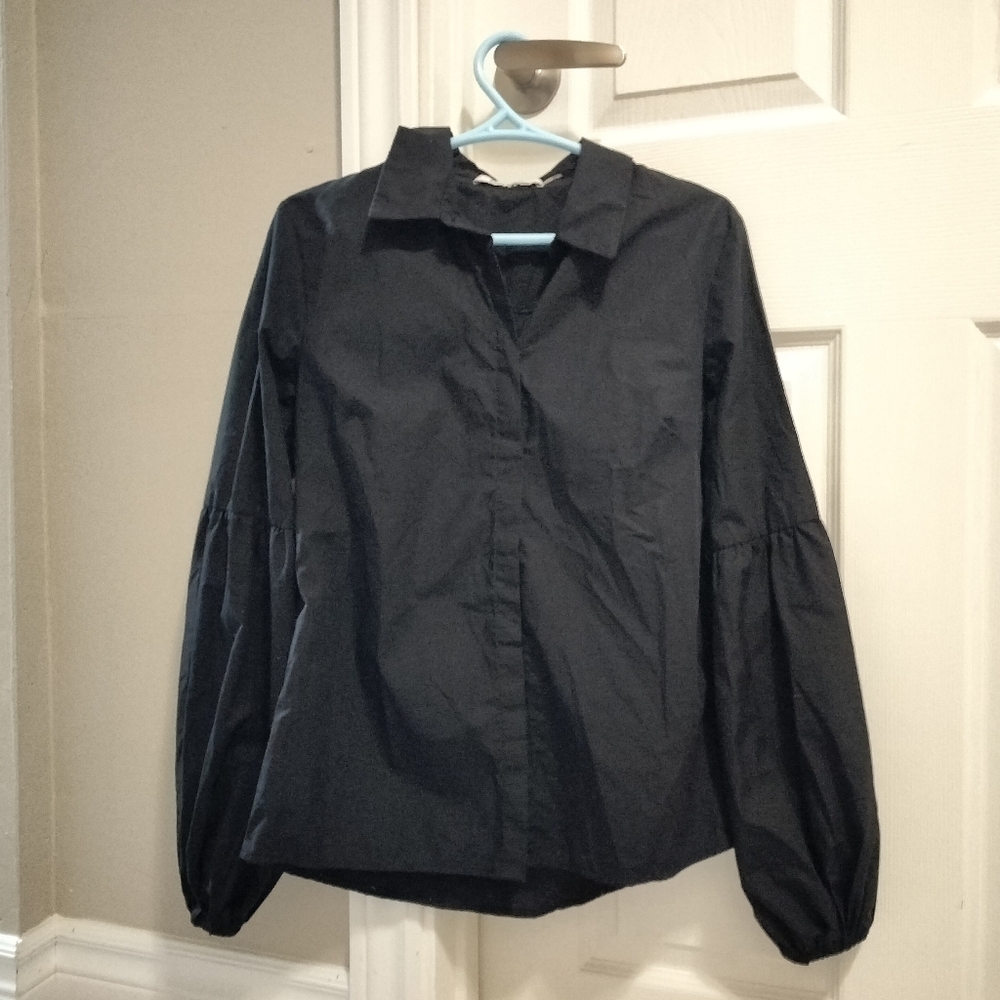DO+BE Black Blouse Balloon Sleeves